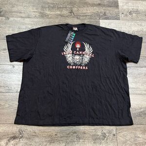 NWT! Vintage Liquid Blue Iron Cannibal Choppers Skull Eagle Tee Shirt - Mens 3XL
